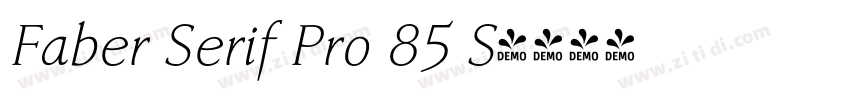 Faber Serif Pro 85 S字体转换